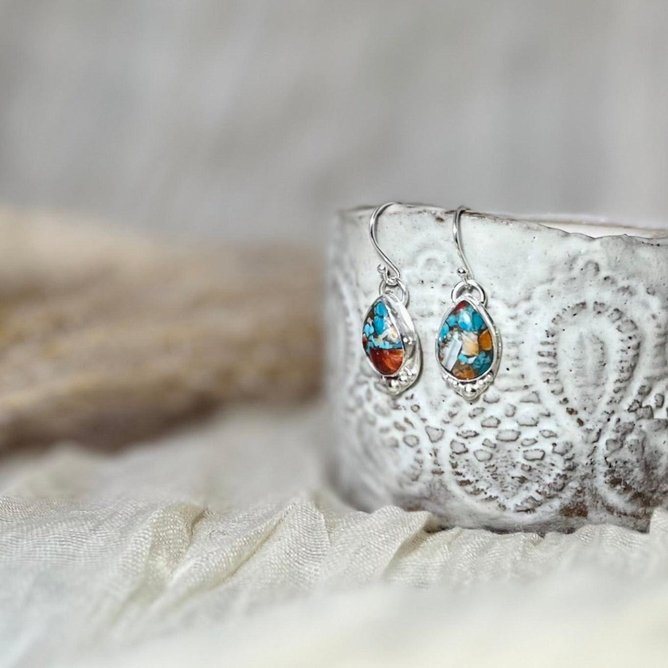 Mohave Copper Turquoise Earrings