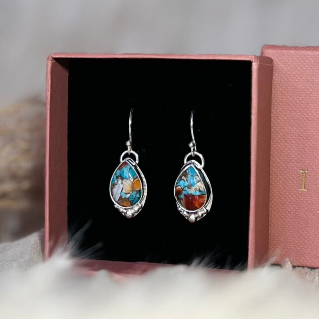 Mohave Copper Turquoise Earrings