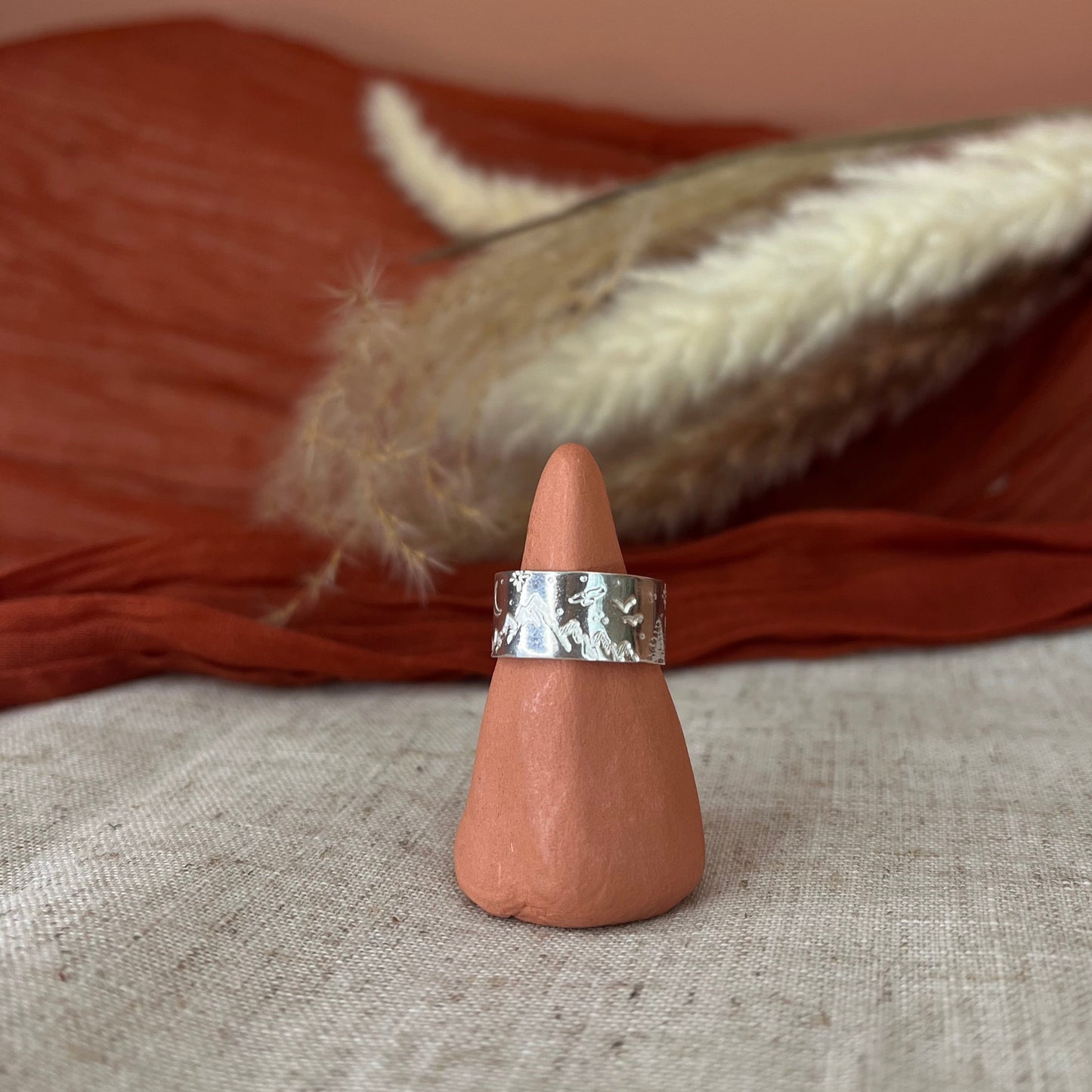 Recycled Sterling Silver Wanderlust Scenic ring