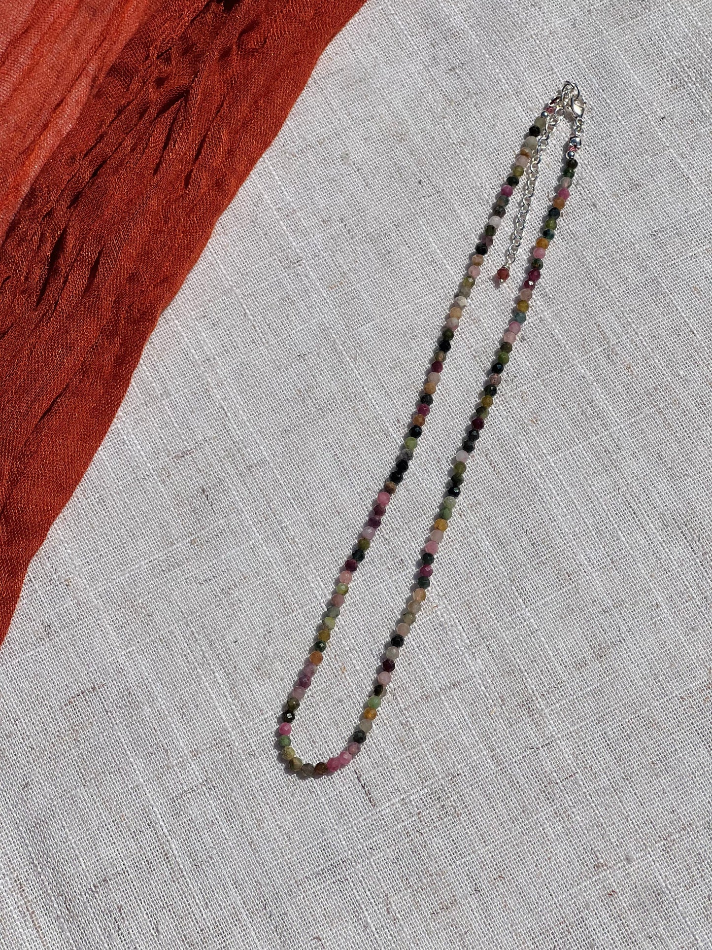 Solana Gemstone & Pearl Necklace - Ruby | Peridot | Aquamarine