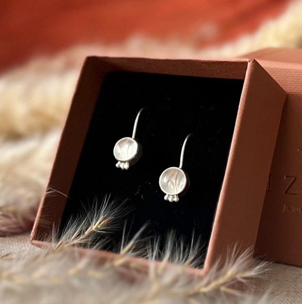 Clear Quartz Drop Earrings