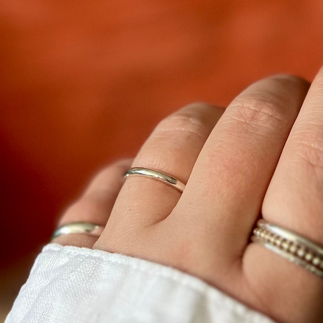 Recycled Sterling Silver Stacking Rings