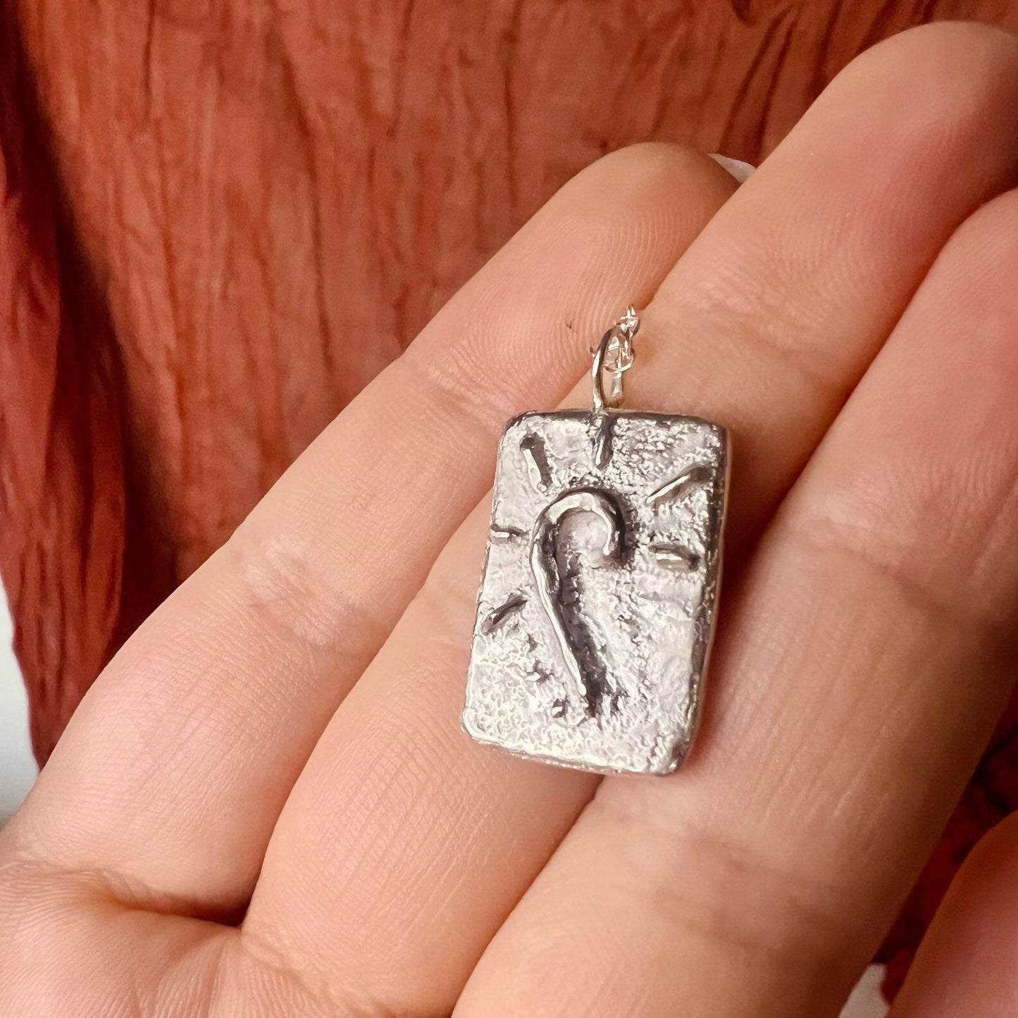 Handmade Recycled Sterling Silver Pendant
