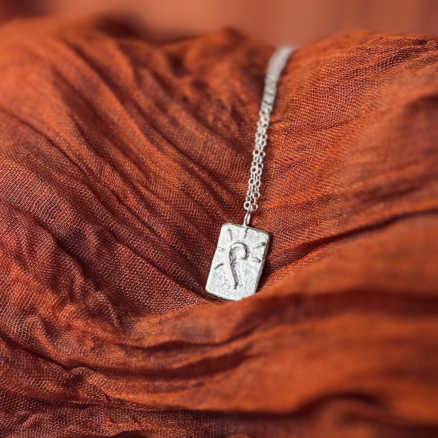 Handmade Recycled Sterling Silver Pendant