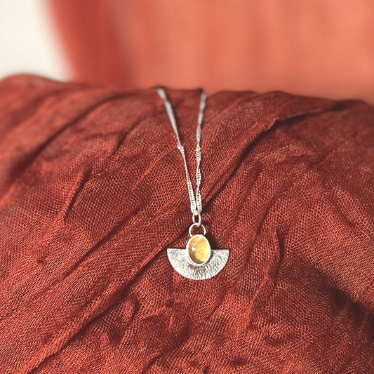 Sterling Silver Citrine necklace