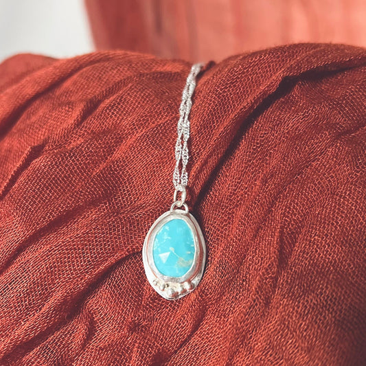 Sterling Silver Turquoise Necklace