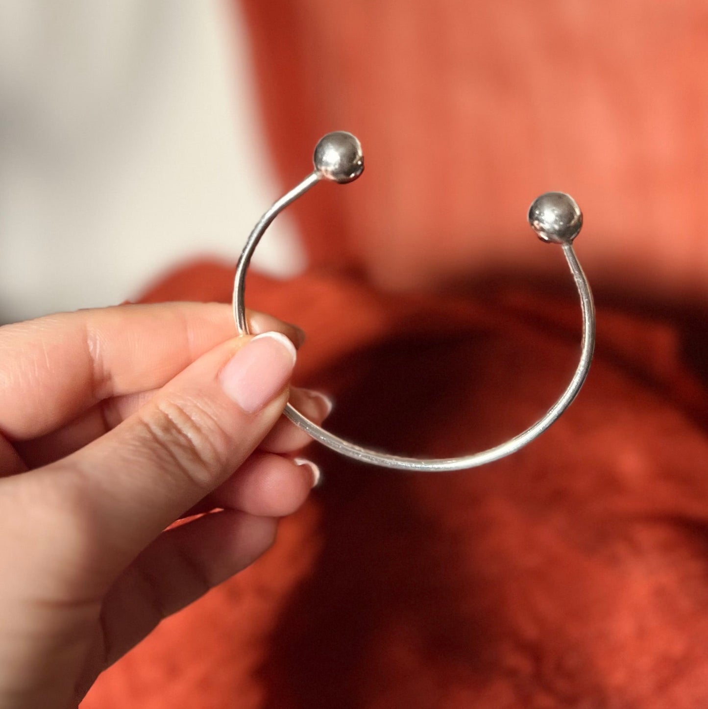 Handmade Sterling Silver Torque Bangle