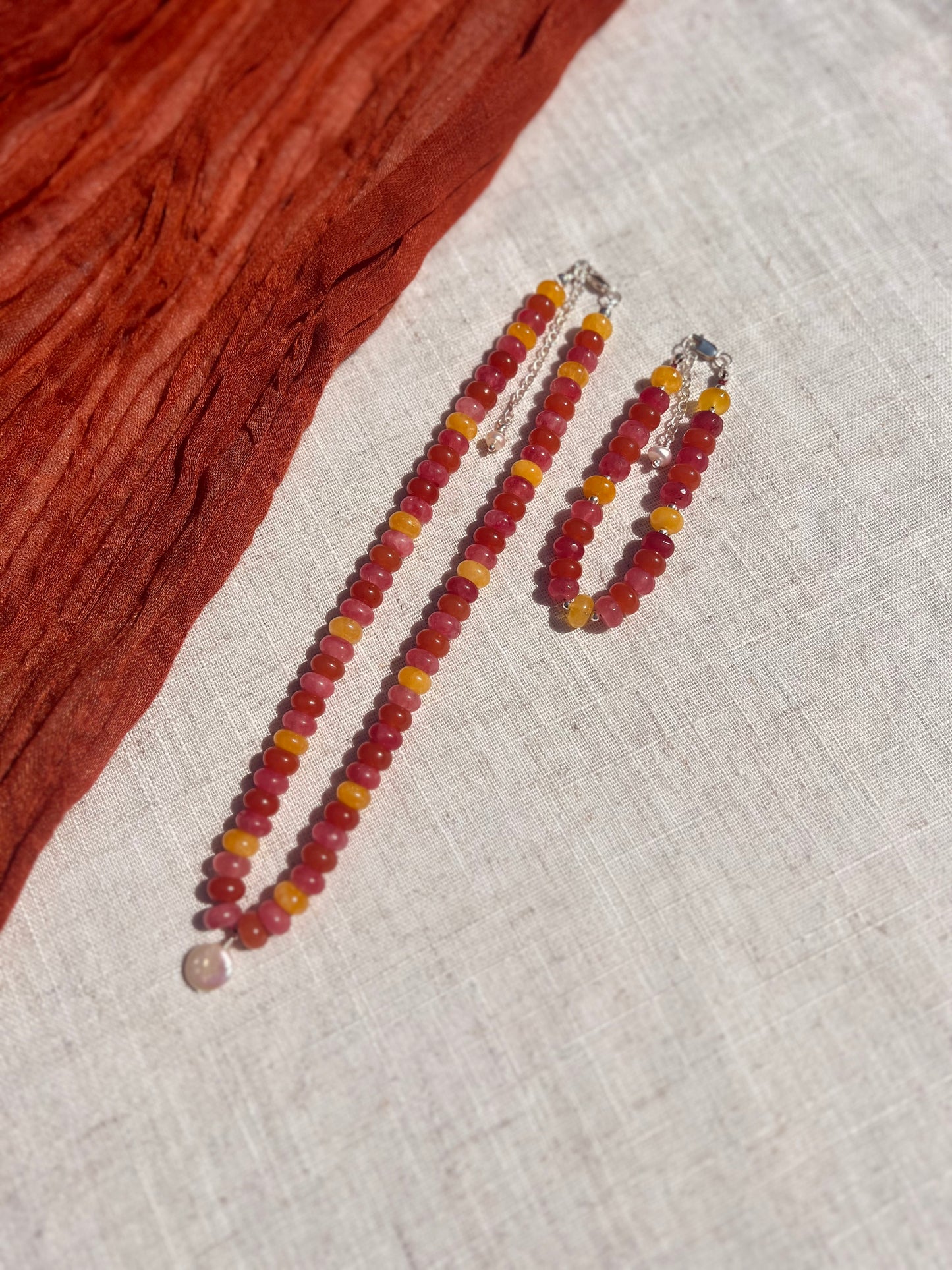 Solana Gemstone Bracelet | Freshwater Pearl & Sterling Silver