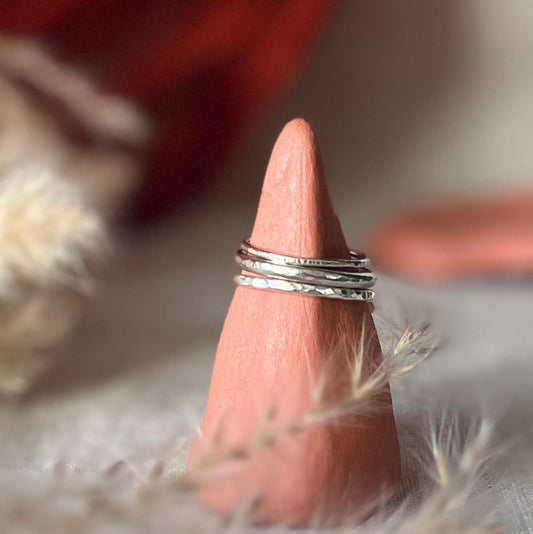 Recycled Sterling Silver Stacking Rings